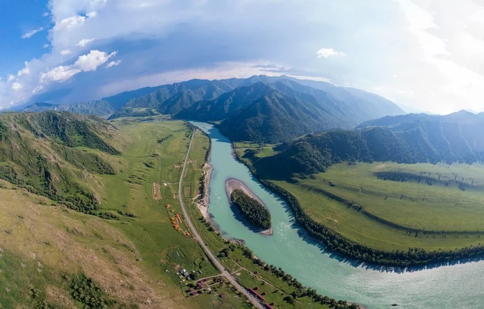 Gorny Altai, Che-Chkysh, over the gorge of spirits - My, DJI Mavic 2 PRO, Aerial photography, Quadcopter, Altai Republic