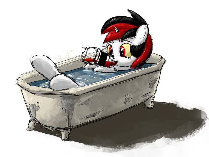 Pony in the bathroom - My little pony, MLP Blackjack, Fallout: Equestria