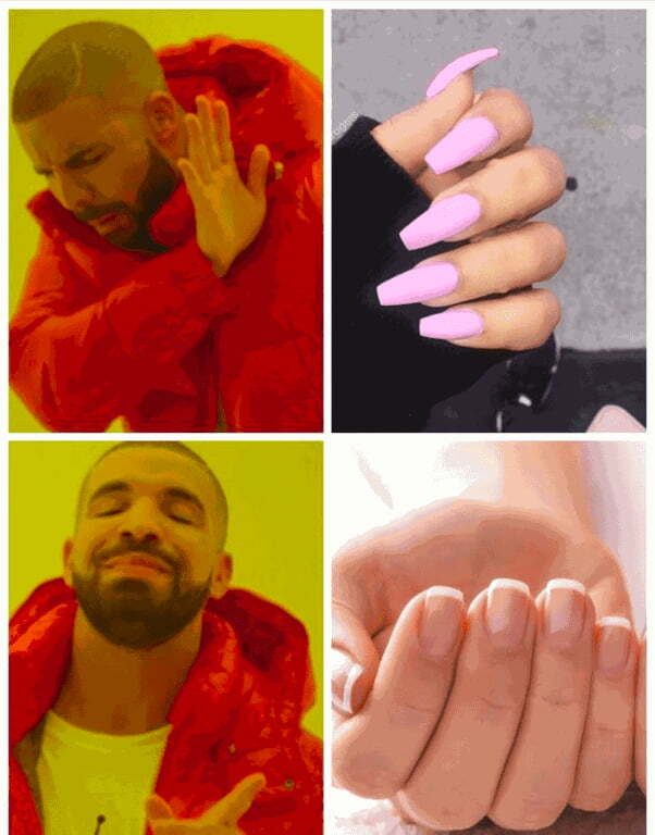 The simpler a woman, the more difficult her manicure - Flavors, Manicure, Really, Facts, Memes