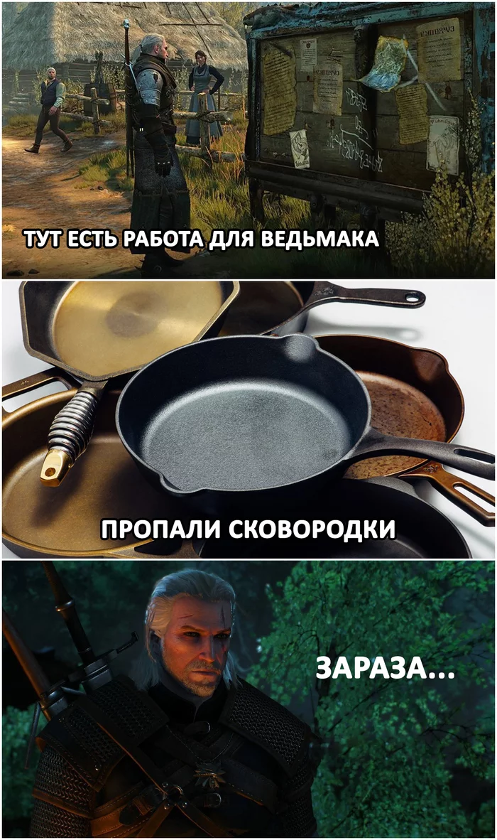 Infection... - My, Images, The photo, Screenshot, Memes, Serials, Movies, Books, Games, Witcher, Geralt of Rivia, Quest, Pan, Longpost, The Witcher 3: Wild Hunt