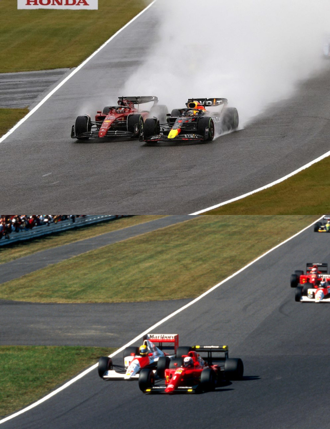 Honda vs Ferrari (2022 - 1991) - Formula 1, Автоспорт, Race, Honda, Ferrari, Comparison, 2022, Fight