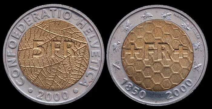 150 years of the Swiss franc - My, Coins, Europe, Switzerland, Numismatics, The photo, Anniversary