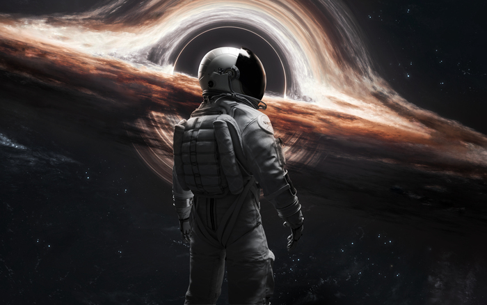 Черная дыра Космос, Черная дыра, Научная фантастика, Планета, Будущее, Интерстеллар, Космонавты, Астронавт, NASA, Рендер, Blender, Длиннопост, Видео