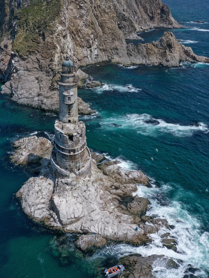 Lighthouse Aniva - My, The photo, Abandoned, Sakhalin, Sea, Drone, Lighthouse, Dji, Quadcopter, Aniva Lighthouse, Nature