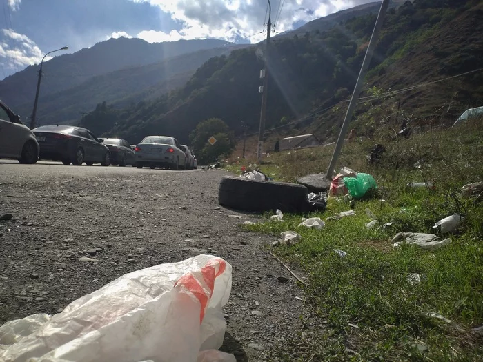 The whole truth about Upper Lars in September 2022, or our most hardcore trip (Part 2) - My, Russian tourists, Туристы, Travels, Upper Lars, North Ossetia Alania, Georgia, Traffic jams, Military, The border, Sad humor, Longpost, Adventures
