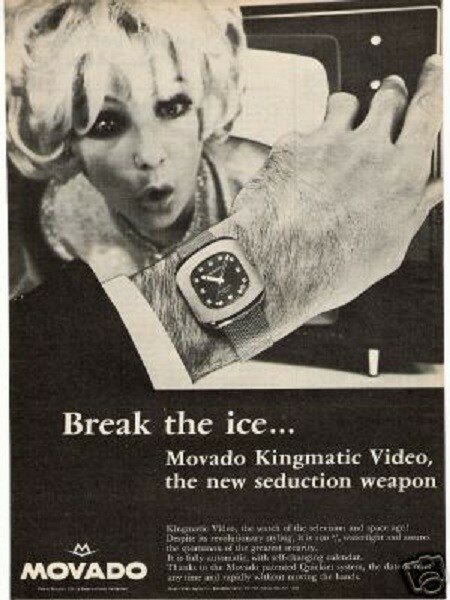Watch ads that today would be called sexist - My, Retro, Wrist Watch, Clock, 60th, Sexism, Not sexism, Story, Longpost