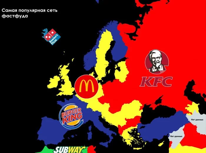 Fast food - My, Cards, Interesting, Informative, Facts, Europe