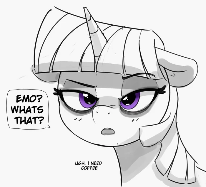 Emo? What's this? - My little pony, Twilight sparkle, Pabbley