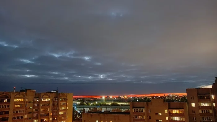 From the 9th floor. VAI. Now I watch sunsets more often - My, Sunset, Vai, 9th floor, Voronezh, Longpost