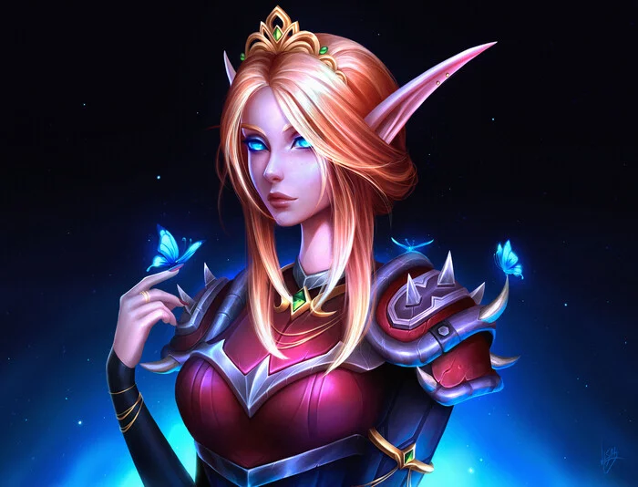 Warcraft art - Warcraft, World of warcraft, Blizzard, MMORPG, Elves, Blood elves