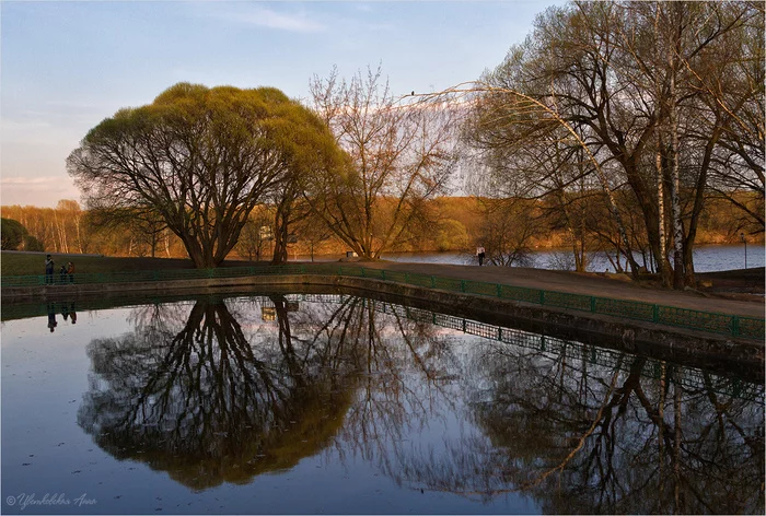 Autumn reflections - My, Autumn, Kolomenskoe, Pond, Reflection, Tree, Landscape