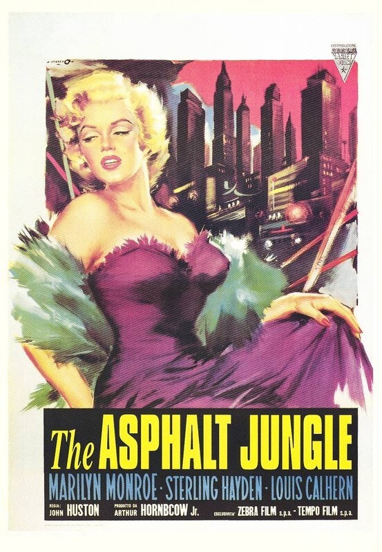 Marilyn Monroe in the film Asphalt Jungle (XIV) Cycle Magnificent Marilyn 1123 series - Cycle, Gorgeous, Marilyn Monroe, Actors and actresses, Blonde, 50th, Movies, Hollywood, USA, Hollywood golden age, 1950, Poster, Longpost