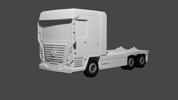 Continuation of beginner 3d modeling - My, 3D, 3D modeling, Truck, Blender