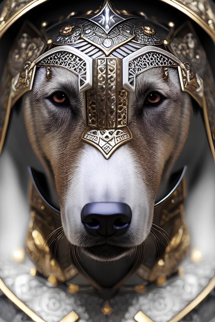 Doggie Knights in Stable Diffusion - My, Stable diffusion, Нейронные сети, Dog, Knights, Armor, Art, Longpost