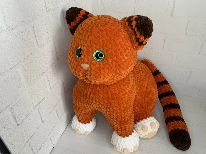 Ginger cat - Knitted toys, Amigurumi, Knitting, Soft toy