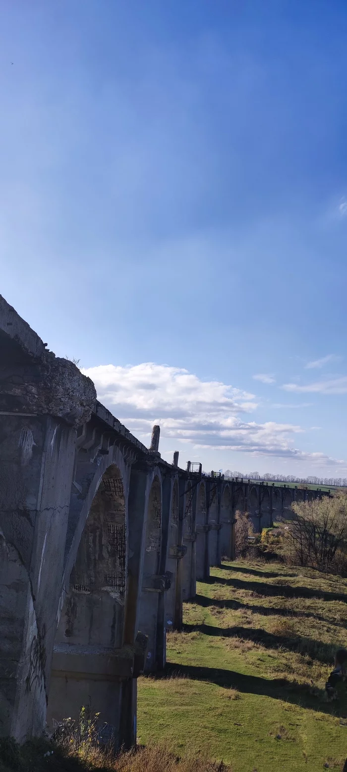 Bridge from Harry Potter in Chuvashia. Mokrinsky bridge - My, Mobile photography, Travels, Russia, Video, Bridge, Viaduct