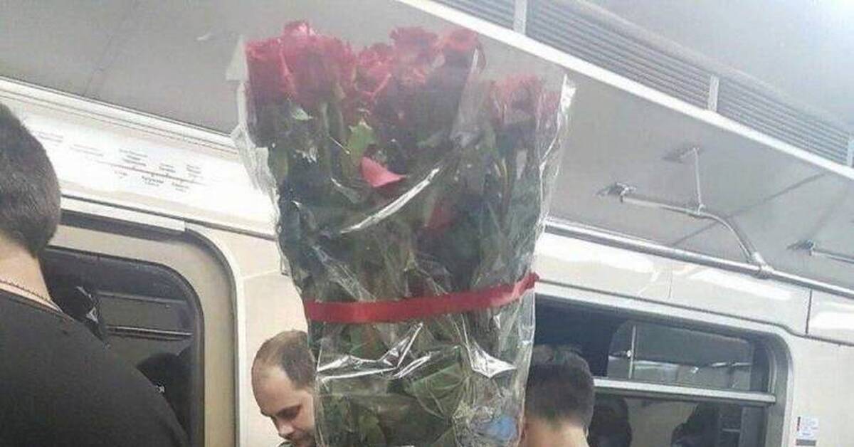 Цветы в метро