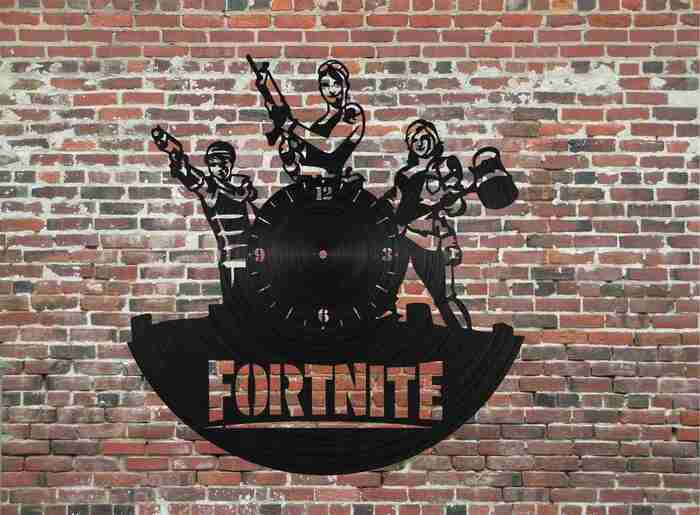 Fortnite watch - laser cut CNC mockup - My, CNC, Laser cutting, Layout, Fortnite, Battle, Shooter, PUBG, MMO, MMORPG, Blizzard, Games, Computer games, Team Fortress 2, Geek, Cosplay, Clock, With your own hands, Presents, Vector graphics