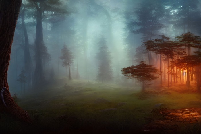 Туманный лесок