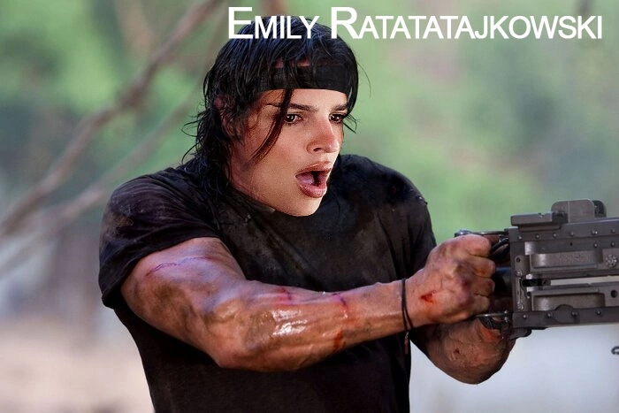 Emily Ratatatajkowski - My, Emily Ratajkowski, Strange humor, Photoshop