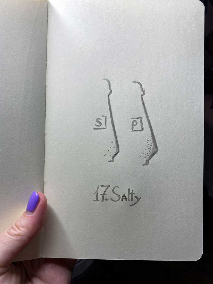 Day 17. Salty. Inktober 2022