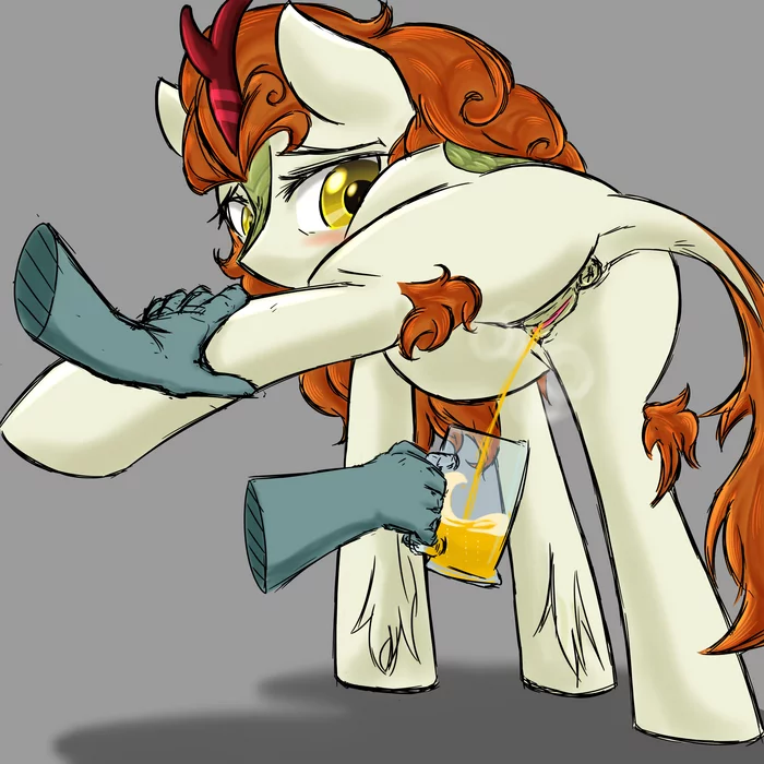 Draught - NSFW, My little pony, Autumn blaze, MLP Explicit, Brewing, Urination