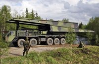 Bridgelayer Suomi - My, Finland, Military equipment, Bridgelayer, Caterpillar