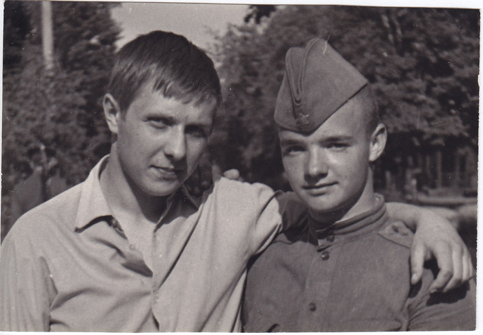 Продолжение поста «Селфи 1966 года ...» Фотография, Старое фото, Пленка, 60-е, Черно-белое фото, СССР, Советская армия, Друзья, Ответ на пост