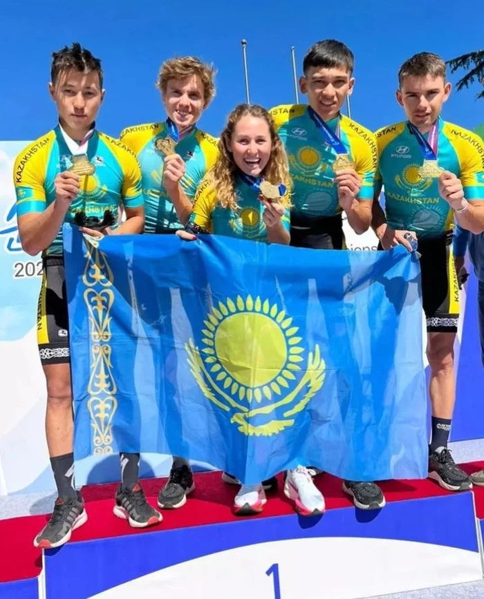 The national team of Kazakhstan took the gold at the Asian Mountain Bike Championship - Kazakhstan, Sport, A bike, Cycling, news