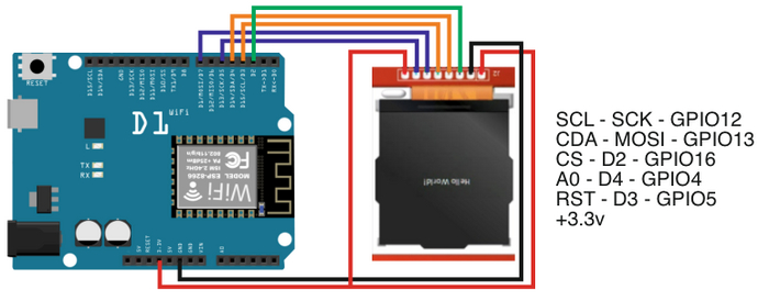 ESP 8266 12f +  TFT ST7735 Ardublock, YouTube, Arduino, , , , Esp8266