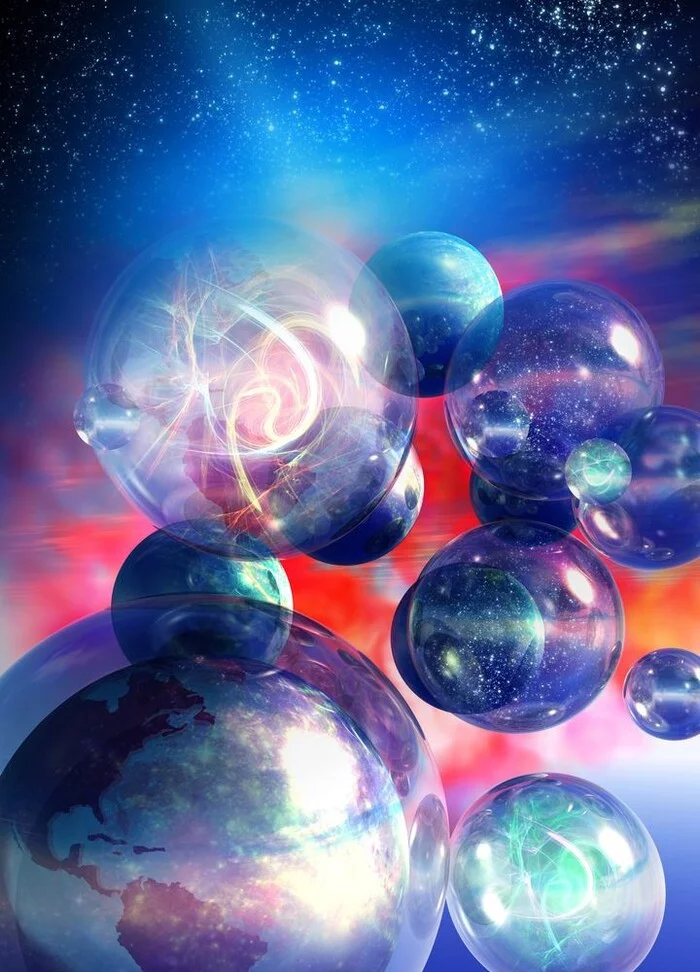 There is a very real possibility that we live in the multiverse. - Galaxy, Universe, Astronomy, Planet, Milky Way, Astrophysics, Starry sky, Land, Stars, Multiverse, Physics