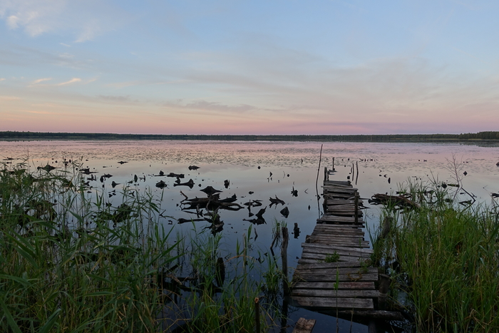 Сумерки на озере Чёрное