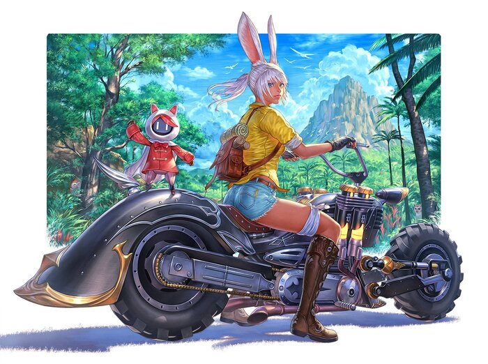 ? , , Final Fantasy, Final Fantasy XIV, Viera, Animal Ears