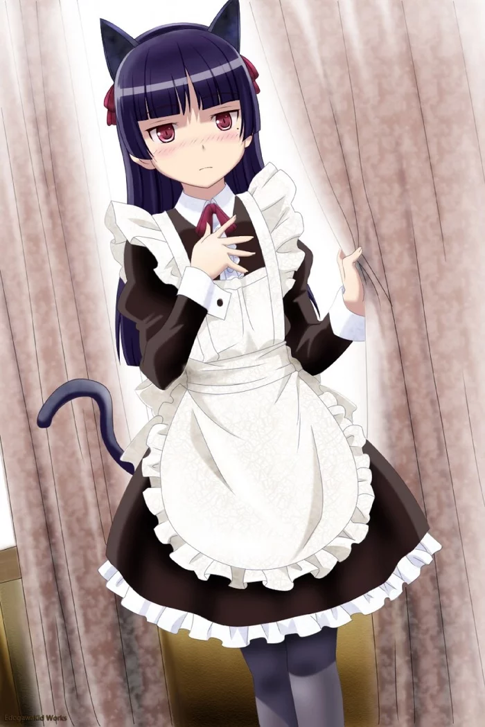 Cat-wife maid))) - Anime, Anime art, Gokou ruri