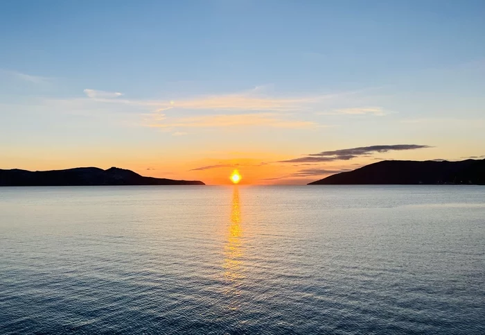 Bay at sunset - My, Magadan, The photo, Nature, Bay, Sunset