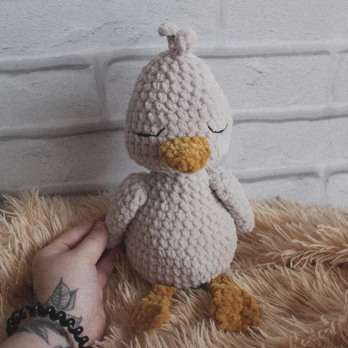 ugly duck - My, Needlework without process, Creation, Autumn, Knitting, Knitted toys, Ducklings, ugly duck, Products for children, Children, Longpost