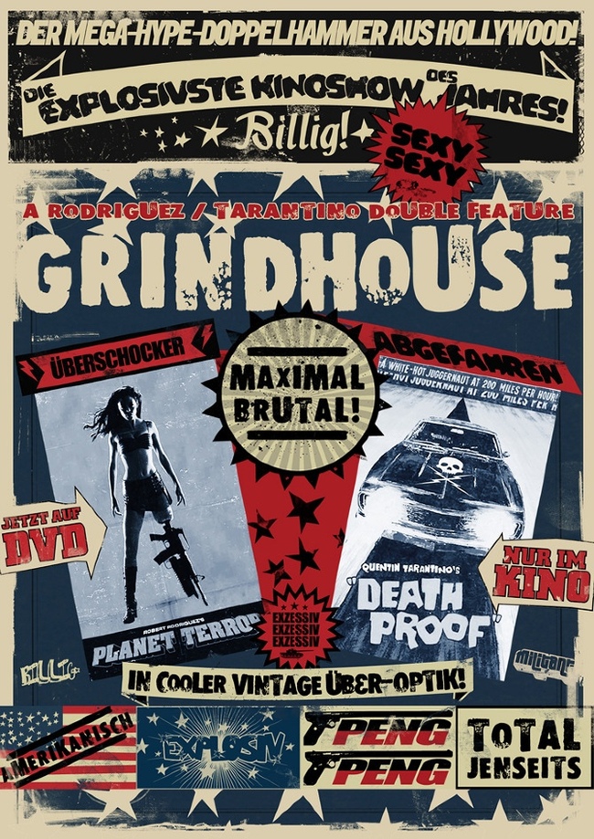 Grindhouse - My, I advise you to look, What to see, Movies, Drama, Quentin Tarantino, Robert Rodriguez, Боевики, Category b, Cinema, Horror, Longpost, planet of fear, death proof