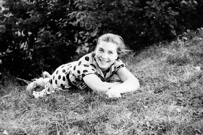 Photo shoot in the park, 1951 - Old photo, Black and white photo, the USSR, История России, 50th