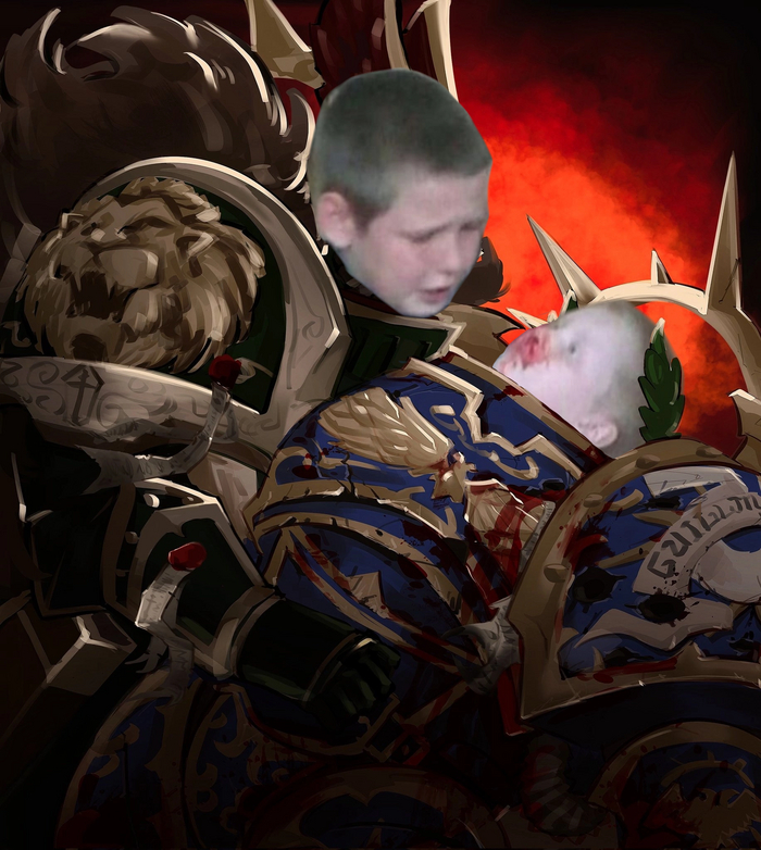     Warhammer 40k, Wh Art, Lion El`Jonson, Roboute Guilliman, Warhammer, Wh humor,   