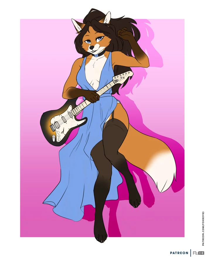 Cassie - Furry, Anthro, Art, Furry fox, Foxboy83