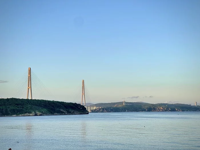 Vladivostok - My, Mobile photography, Amateur photography, Vladivostok, Landscape, Bridge