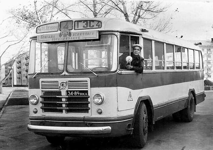 ZIL-158V Kazakh SSR, East Kazakhstan region, Ust-Kamenogorsk, 1967 - The photo, the USSR, 60th, Bus, Kazakhstan, Zil, Transport