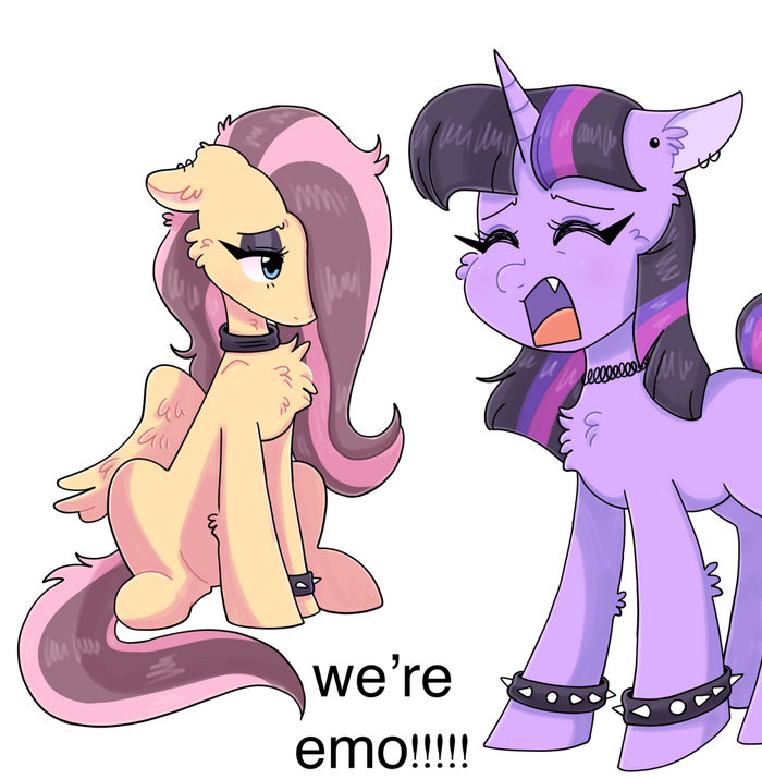 Emo My Little Pony, Fluttershy, Twilight Sparkle
