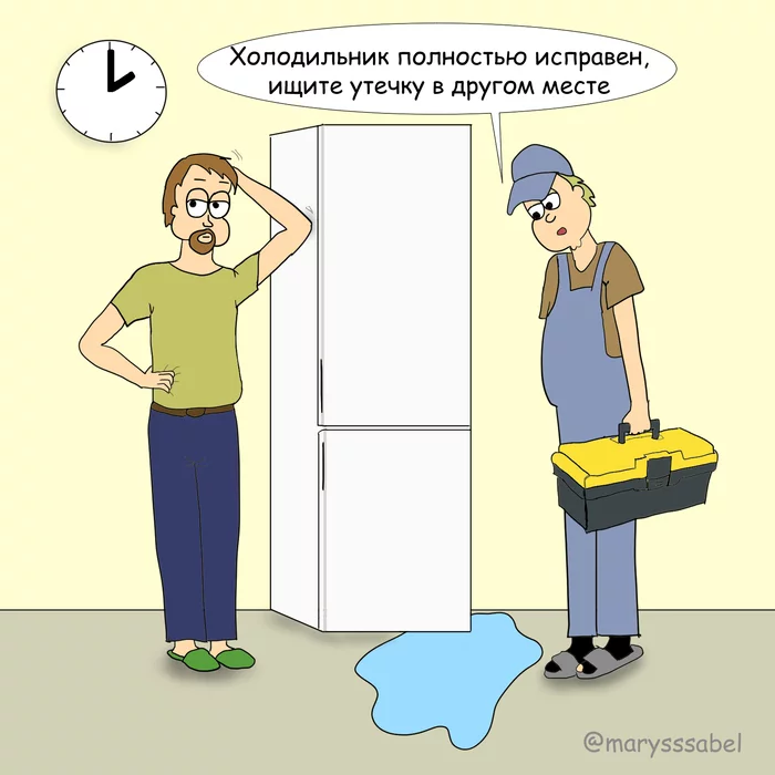Obzhorskoye - My, Author's comic, Comics, Gluttony, Refrigerator