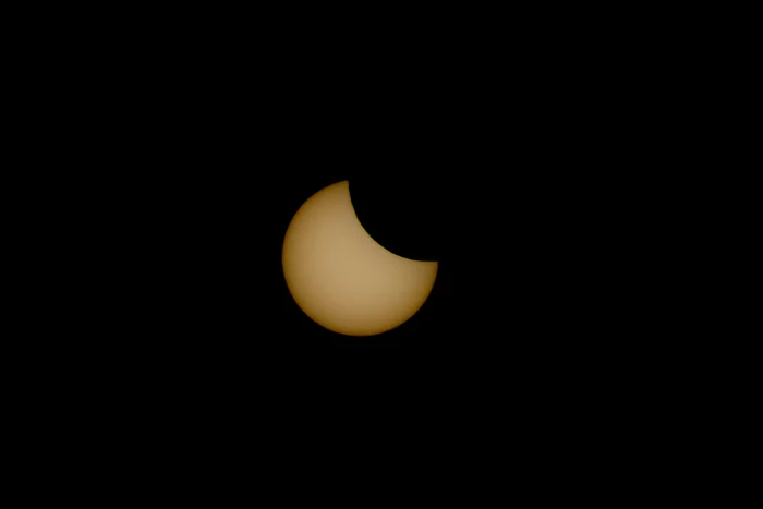 Solar eclipse 25.10.2022 - My, The photo, Canon 600D, 70-300mm, Eclipse, Astronomy, The sun, moon