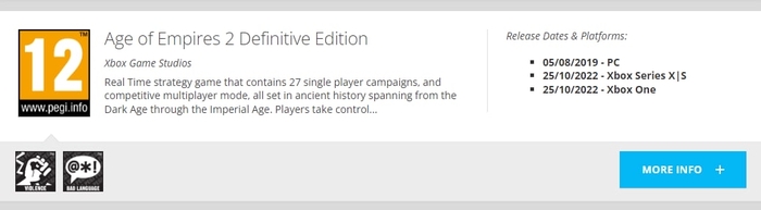 Age of Empires 2 Definitive Edition   Xbox Xbox, Xbox One, Xbox Series X, Xbox Game Pass, Age of Empires II,  , 