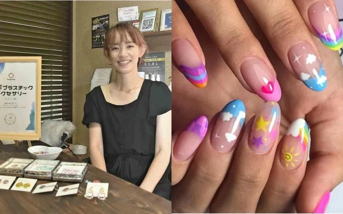 Japanese woman makes false nails from marine plastic - Garbage, Ecology, Waste, Nails, Japan, Disabled person, Plastic