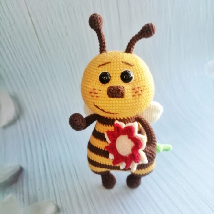 Shall we buzz?)))) - My, Bees, Interior toy, Knitted toys, Longpost, Needlework without process