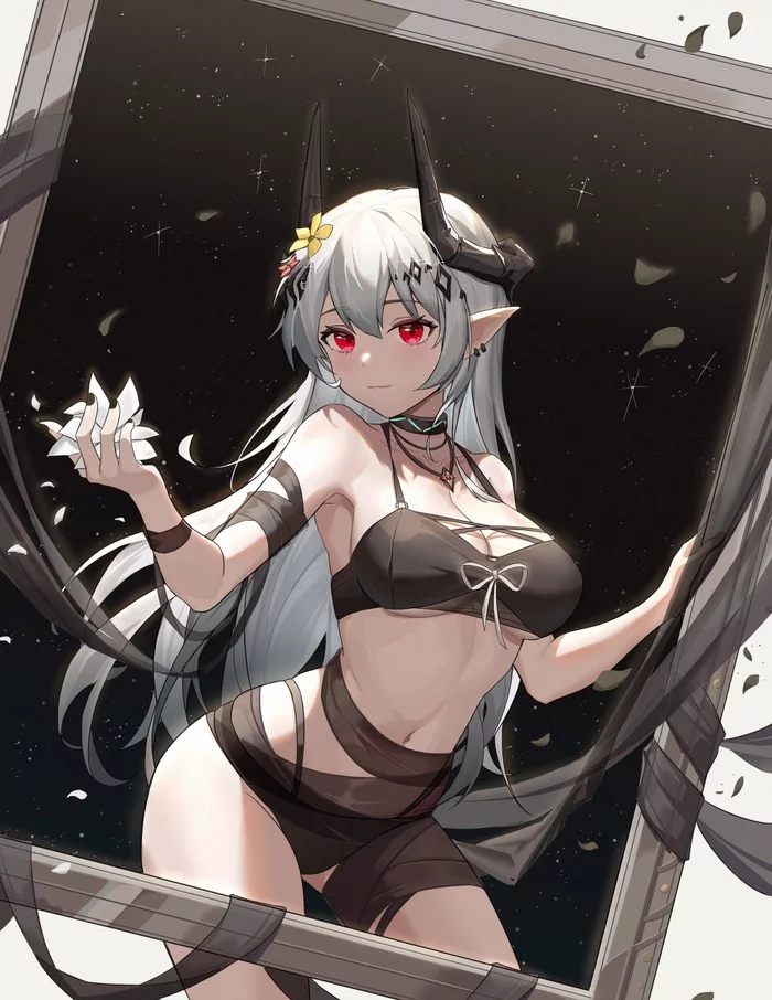 Arknights operators - NSFW, Anime, Anime art, Arknights, Texas (Arknights), Mudrock, Surtr, Amiya, Suzuran, Magallan, Meteor (Arknights), Blemishine, Video, Vertical video, Longpost