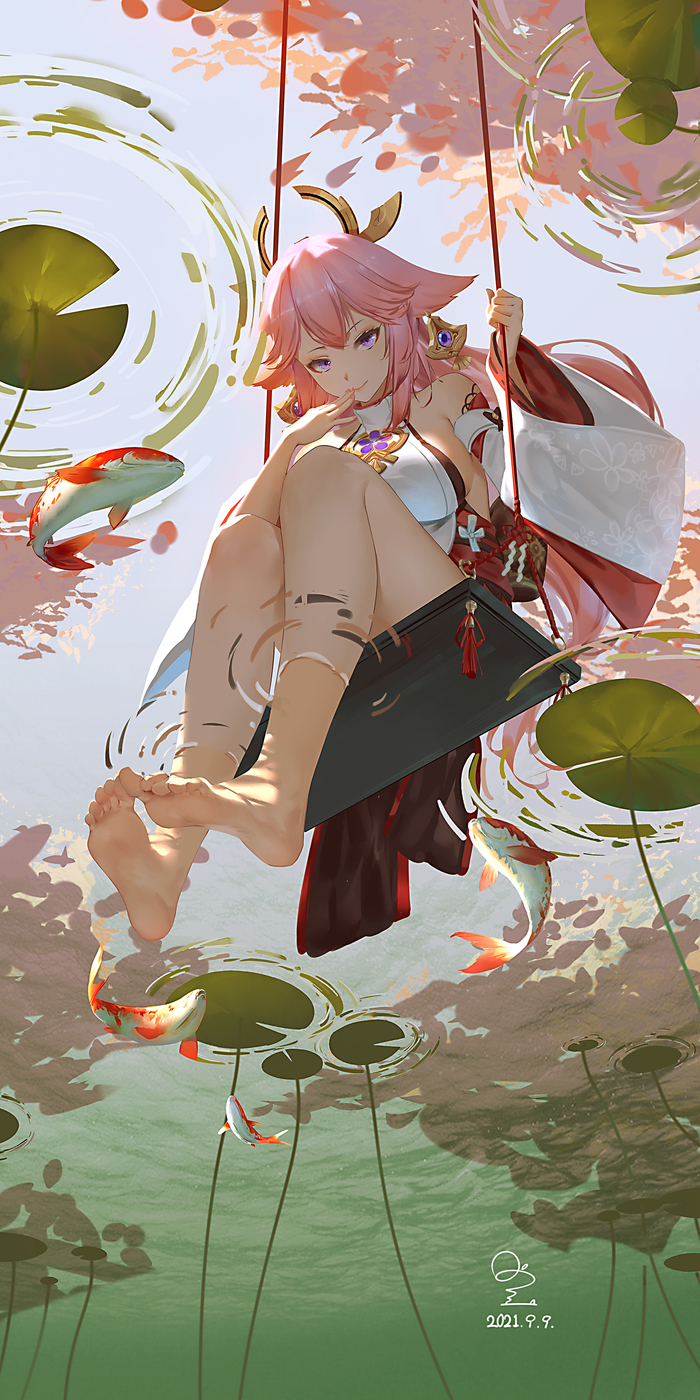    Genshin Impact, Yae Miko (Genshin Impact), , , , Anime Art,  , , 